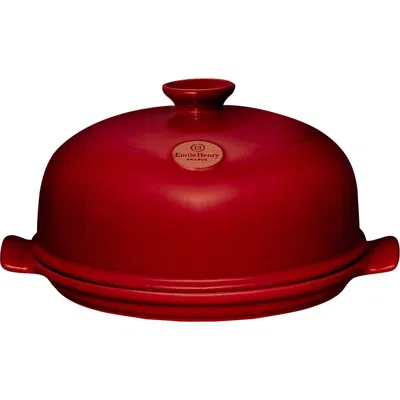 Emile Henry Flame Bread Cloche In Burgundy