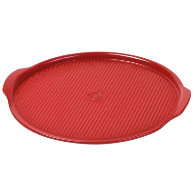 Emile Henry Flame Pizza Stone, 14.5" In Burgundy