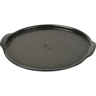 Emile Henry Flame Pizza Stone, 14.5" In Charcoal