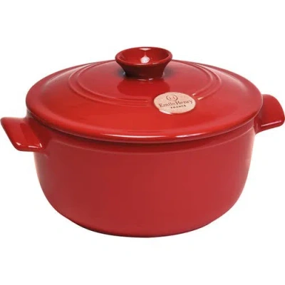 Emile Henry Flame Round Stewpot Dutch Oven, 4.2 Quart In Multi