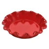 Emile Henry Hr Ceramic 10-inch Ruffled Pie Dish In Burgundy