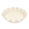 Emile Henry Hr Ceramic 10-inch Ruffled Pie Dish In Clay