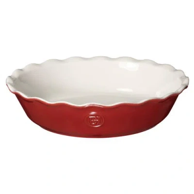 Emile Henry Hr Modern Classics 9 Inch Pie Dish In Red