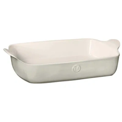 Emile Henry Hr Modern Classics Large Rectangular Baker, 13" X 9" In Pearl Gray
