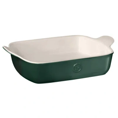 Emile Henry Hr Modern Classics Rectangular Baking Dish 11" X 8" In Evergreen