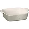 Emile Henry Hr Modern Classics Square Baking Dish, 8" X 8" In Pearl Gray