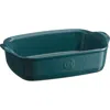 Emile Henry Individual Rectangle Baking Dish Ultime, 8.75" X 5.5" In Blue Flame