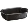 Emile Henry Individual Rectangle Baking Dish Ultime, 8.75" X 5.5" In Charcoal