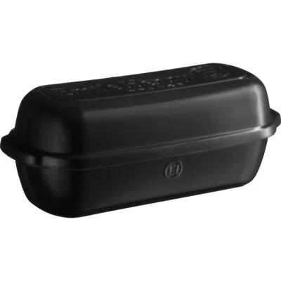 Emile Henry Italian Bread Loaf Baker In Black
