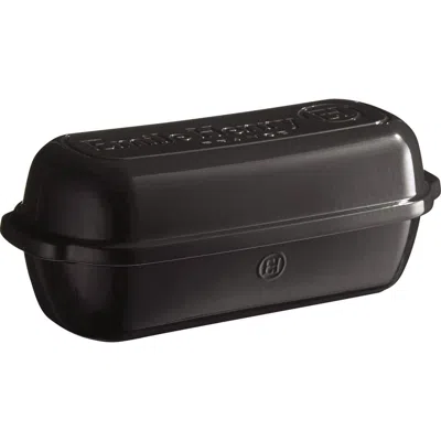 Emile Henry Italian Bread Loaf Baker In Charcoal