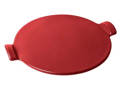 Emile Henry Made In France 14.5-inch Flame Top Pizza Stone In Red