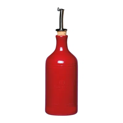 Emile Henry Made In France Oil Cruet In Red