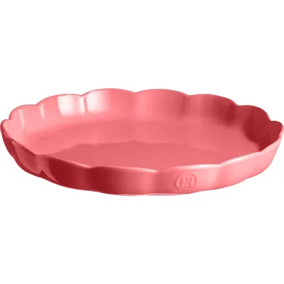 Emile Henry Madeleine Fluted Tart Dish, 12.2-inch In Pink