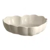 Emile Henry Madeleine Heart Shaped Cake Dish In Neutral
