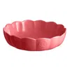 Emile Henry Ceramic Madeleine Round Baking Dish In Pink
