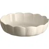 Emile Henry Madeleine Round Cake Dish In Neutral