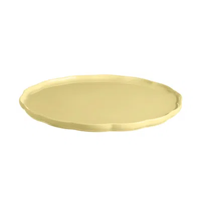 Emile Henry Madeleine Round Serving Plate, 12.2-inch In Yellow