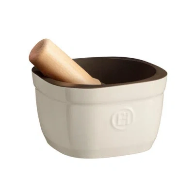 Emile Henry Mortar & Pestle In Clay