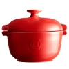 Emile Henry Rice Pot In Burgundy