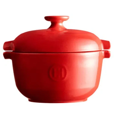 Emile Henry Rice Pot In Burgundy