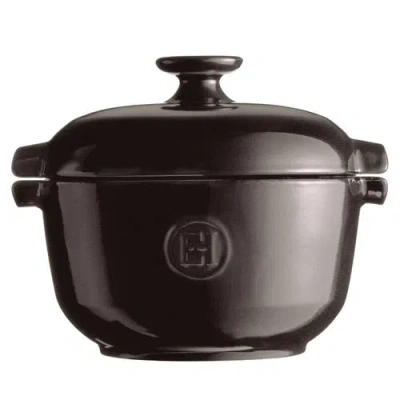 Emile Henry Rice Pot In Charcoal