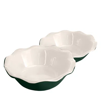 Emile Henry Set Of 2 Mini Pie Dishes In Green