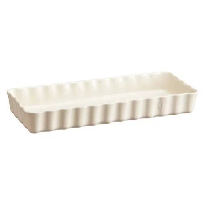 Emile Henry Slim Tart Dish In White