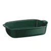 Emile Henry Small Rectangle Baking Dish Ultime, 11.5" X 7.5" In Green