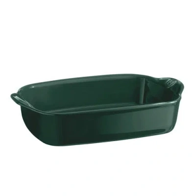 Emile Henry Small Rectangle Baking Dish Ultime, 11.5" X 7.5" In Green