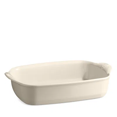 Emile Henry The Right Dish Rectangular Baker, 1.75 Qt. In White