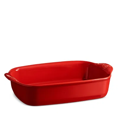 Emile Henry The Right Dish Rectangular Baker, 4.8 Qt. In Burgundy