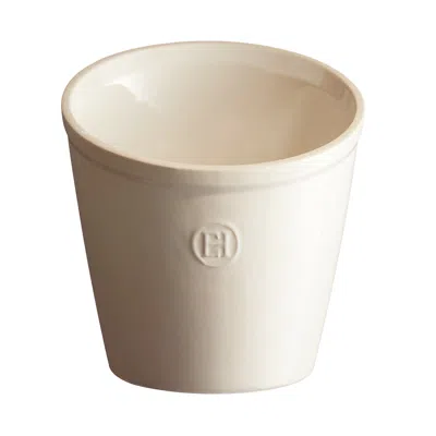 Emile Henry Utensil Pot In White