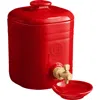 Emile Henry Vinegar Pot In Burgundy