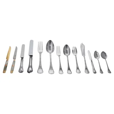 Pre-owned Emile Puiforcat Puiforcat (hermes) - 306 Pcs. Antique French Sterling Silver Flatware Set !
