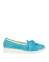 Emile® Emile Woman Ballet Flats Azure Size 8 Leather In Blue