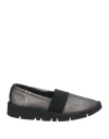 Emile® Emile Woman Ballet Flats Steel Grey Size 7 Leather In Grey
