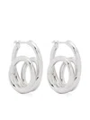 Emili Iris Hoops In Silver