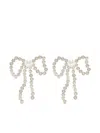 Emili Maggie 14k Vermeil Pearl; Crystal Bow Earrings In Gold