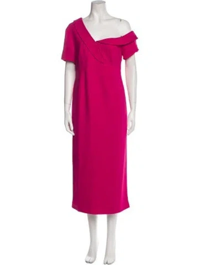 Pre-owned Emilia George Asymmetrical Long Dress W/ Tags In Pink