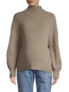 Emilia George Crystal Mock Neck Sweater