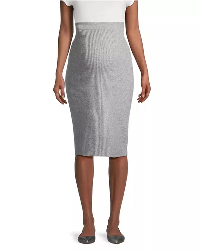 Emilia George Knit Frankie Skirt In Gray