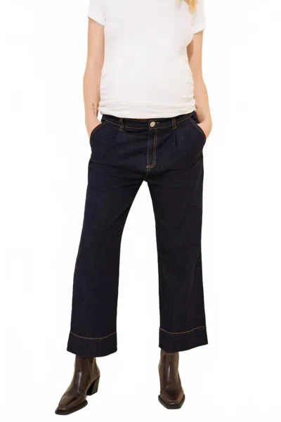 Emilia George Maternity Trouser Jeans In Dark Blue In Black