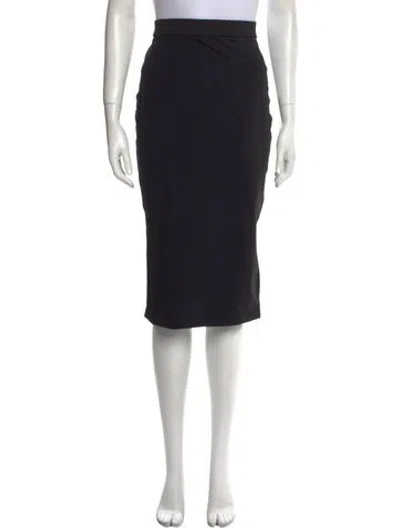 Pre-owned Emilia George Nylon Knee-length Skirt In Black