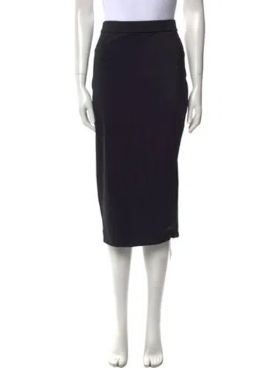 Pre-owned Emilia George Nylon Knee-length Skirt W/ Tags In Black