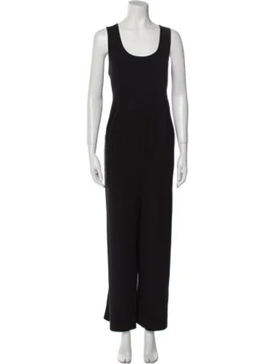 Pre-owned Emilia George Scoop Neck Jumpsuit W/ Tags In Black