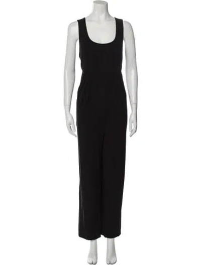 Pre-owned Emilia George Scoop Neck Jumpsuit W/ Tags In Black