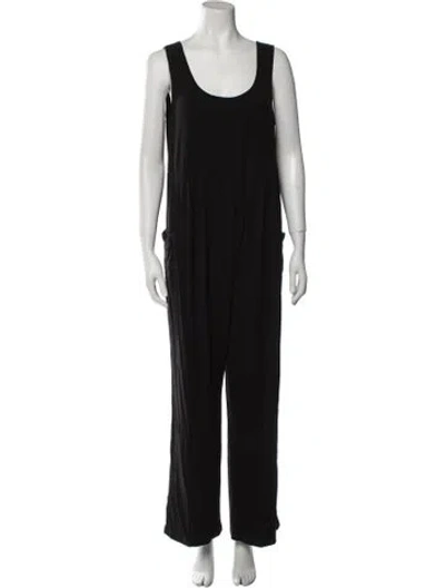 Pre-owned Emilia George Scoop Neck Jumpsuit W/ Tags In Black