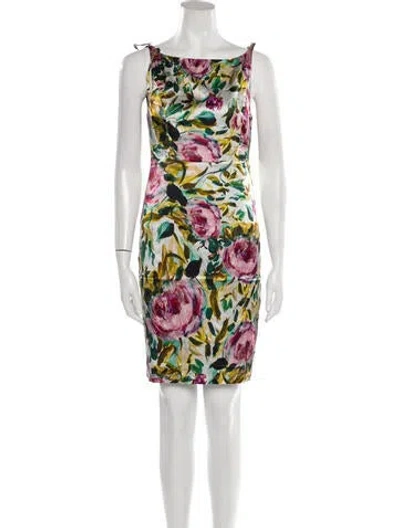 Pre-owned Emilia George Silk Knee-length Dress W/ Tags In Pink