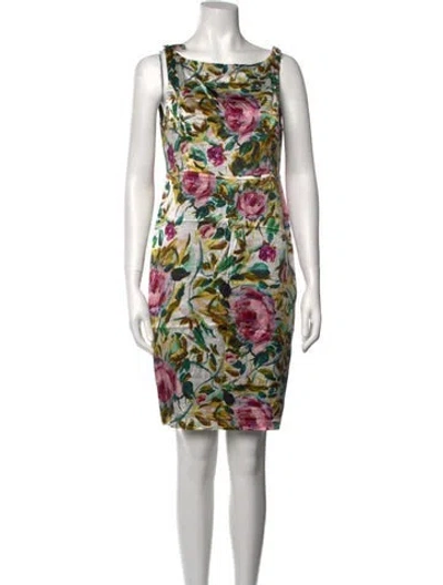 Pre-owned Emilia George Silk Knee-length Dress W/ Tags In White