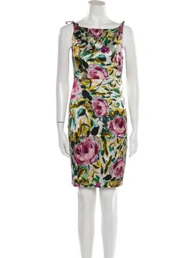 Pre-owned Emilia George Silk Mini Dress In Pink